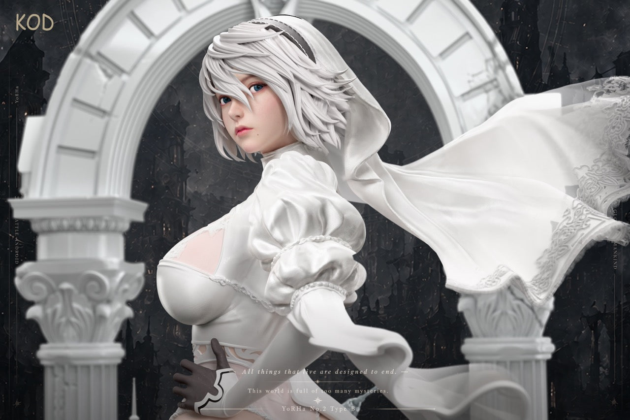 NieR Automata KOD Studio 2B Wedding Dress – ClubHouse Statues