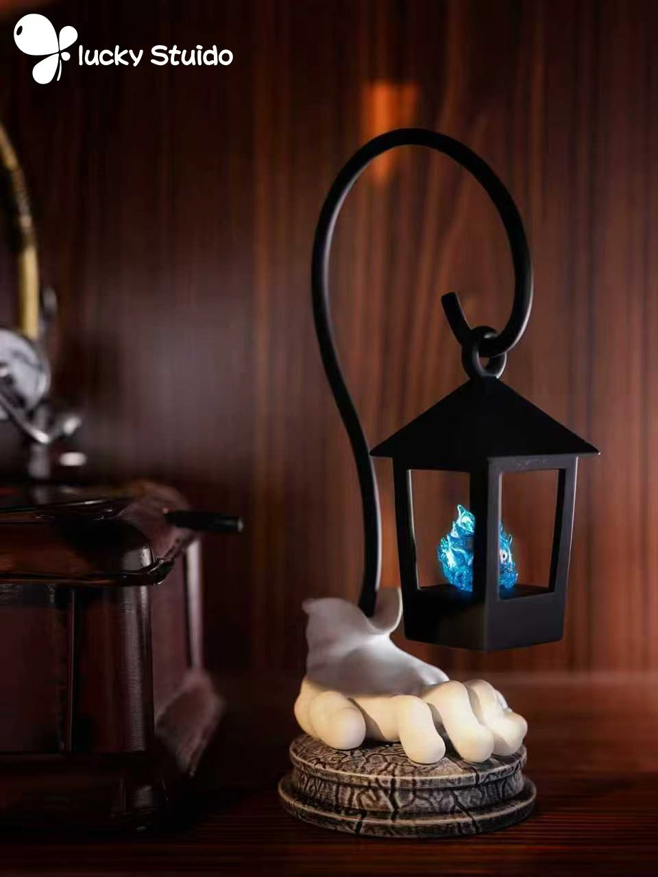 Howls Moving Lucky Studio Calcifer Resin Statue