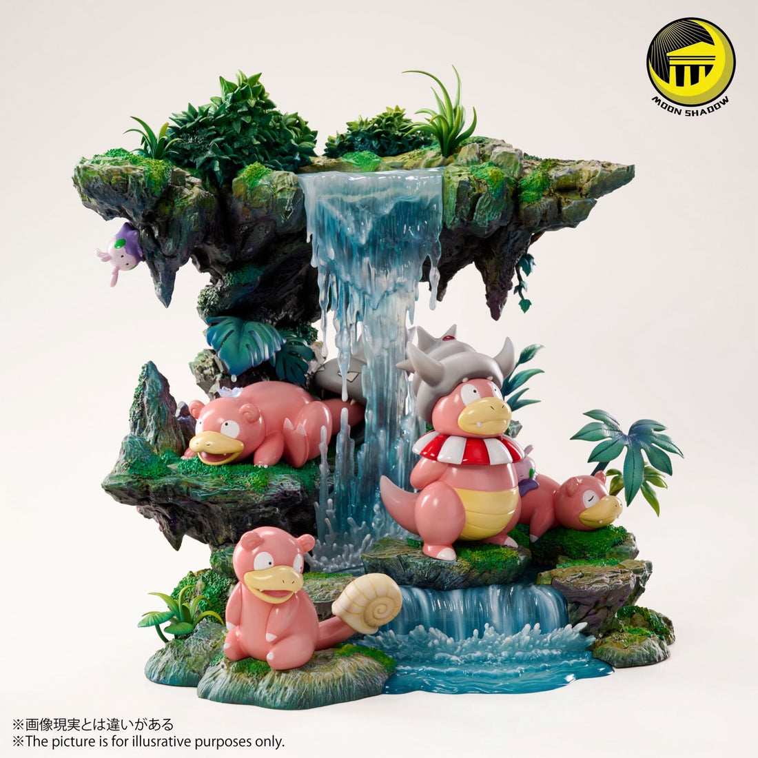Pokemon Moon Shadow Studio Slowpoke Family Nature Scene
