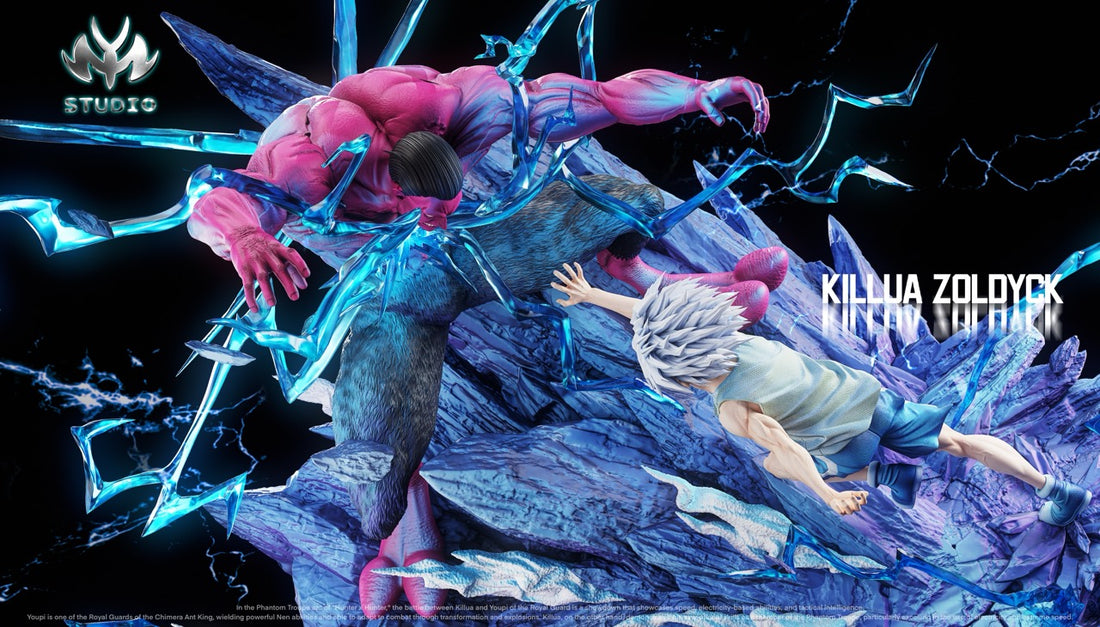 Hunter x Hunter MY Studio Killua Zoldyck Vs Menthuthuyoupi Resin Statue