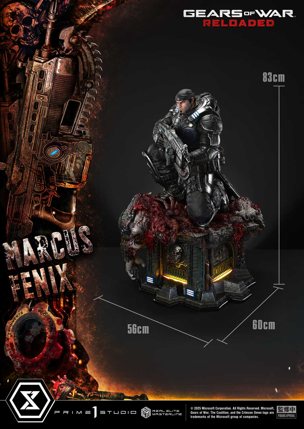 gears of war shop Gears of War Reloaded Prime 1 Studio Marcus Fenix Licensed – ClubHouse Statues