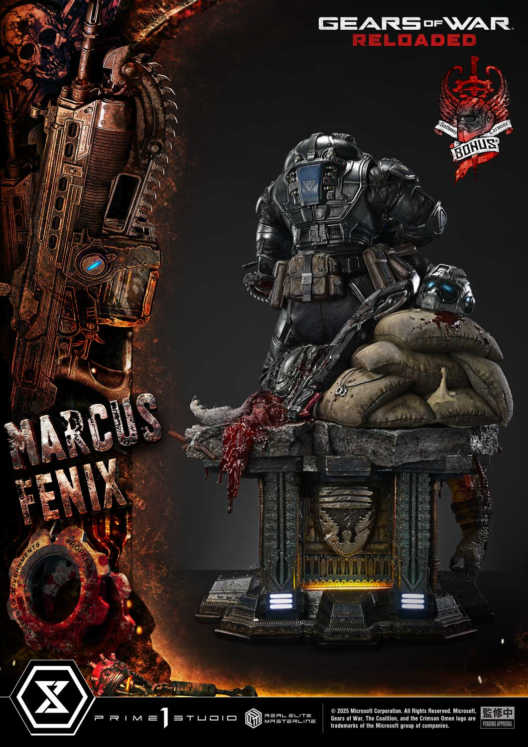 Gears of War Reloaded Prime 1 Studio Marcus Fenix Licensed – ClubHouse Statues
