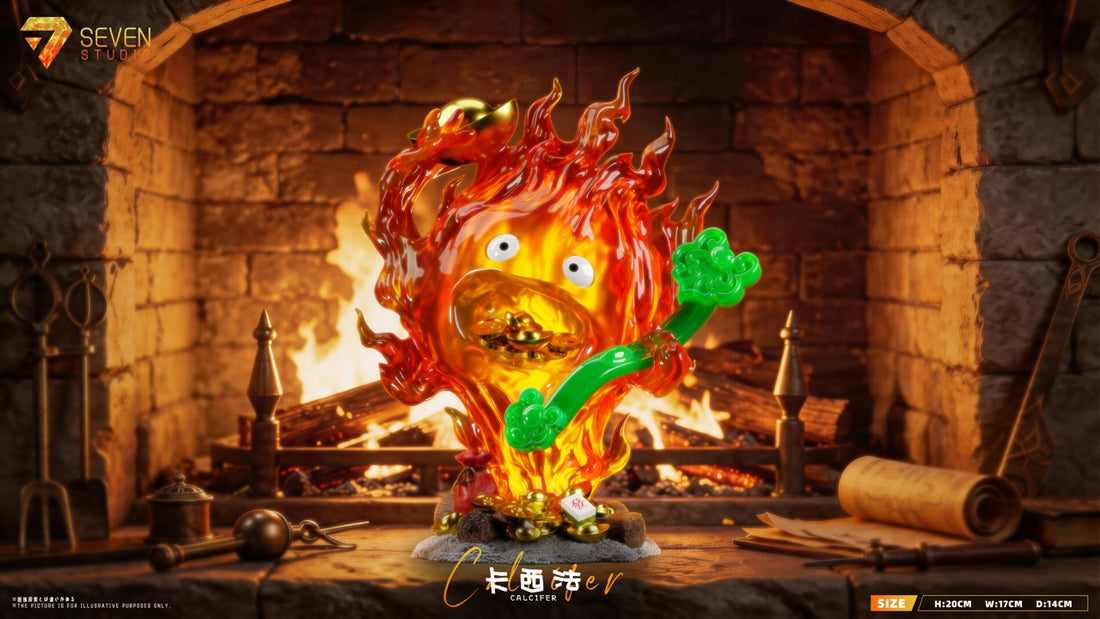 Howls Moving Castle Seven Studio Lucky Ruyi Calcifer