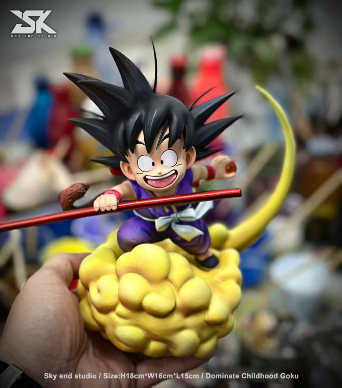 Dragon Ball Sky End Studio Kid Goku Kinton Resin Statue