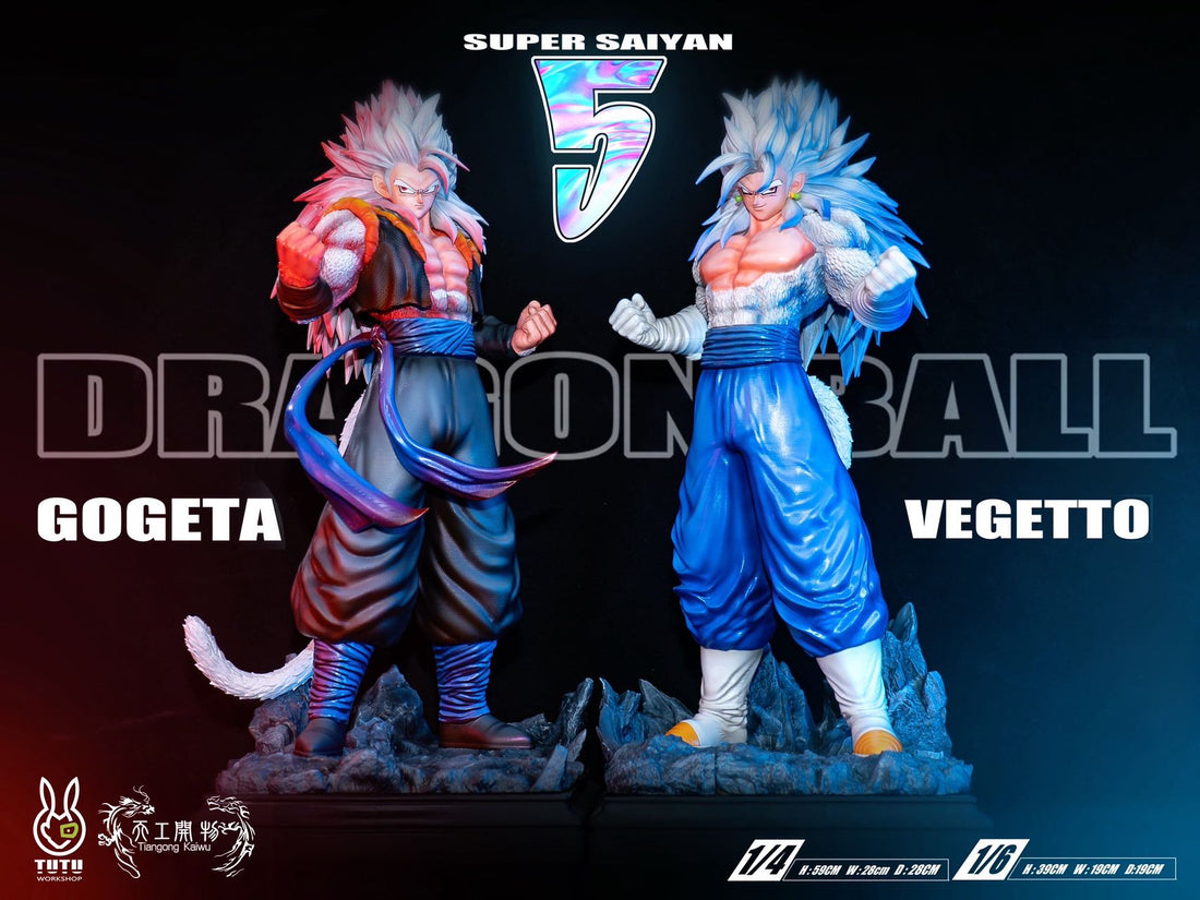 Dragon Ball TG Tiangong Kaiwu x Tutu Workshop Saiyan Fusion 5 Vegito x Gogeta Resin Statue