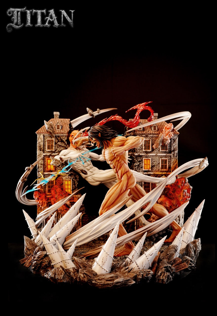 Attack on Titan TITAN Studio War Hammer Titan Vs Attack on Titan Resin Statue