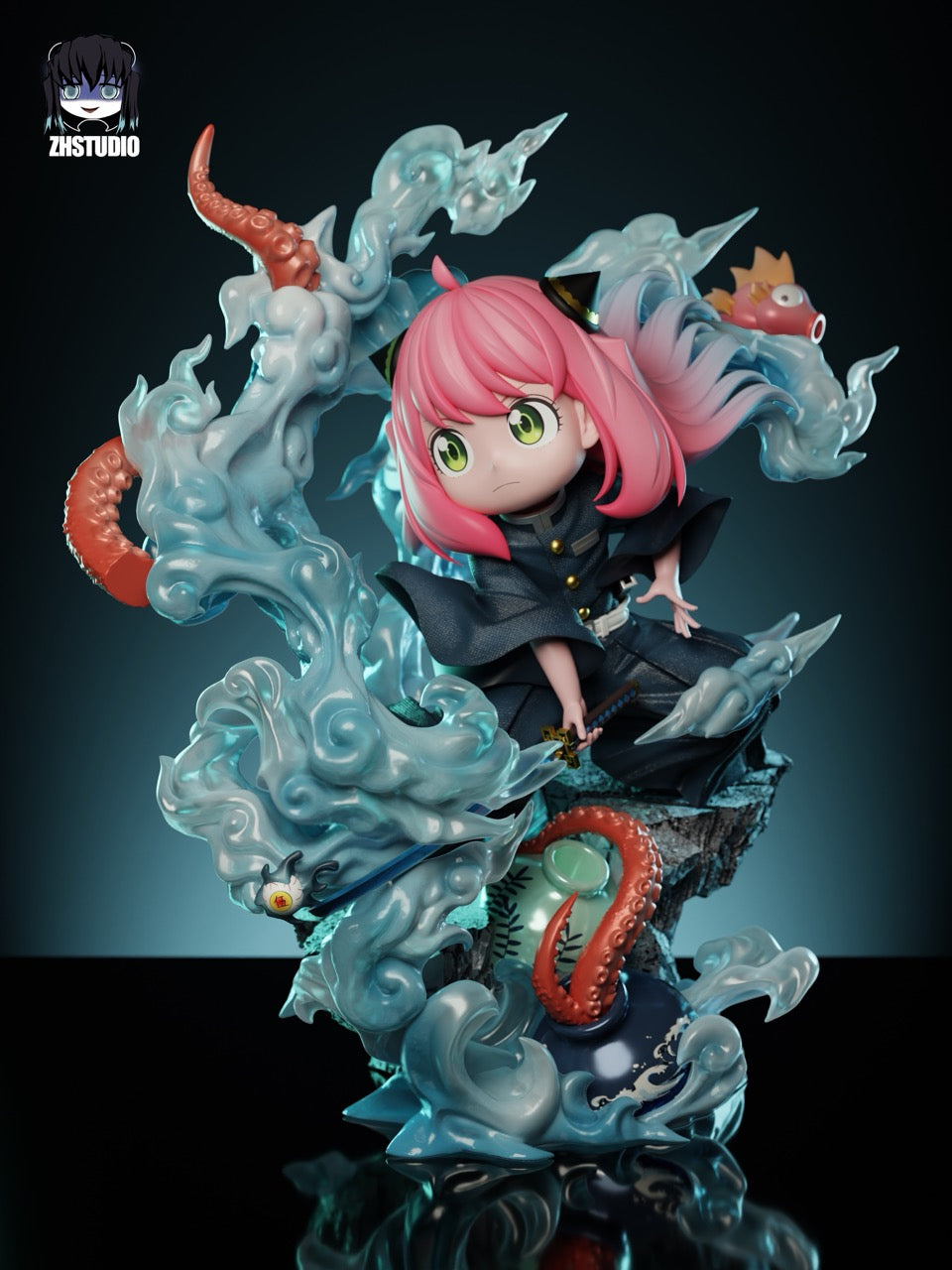 Spy x Family ZH Studio Anya Cos Tokitou Muichirou – ClubHouse Statues